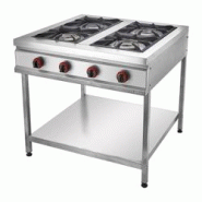 Romux® Cuisinière à Gaz 4 Feux 90x85 cm avec Armoire en Acier Inoxydable avec Régulateur de Flamme et Thermocouple | Réchaud à Gaz Butane - 8436 Romux® Cuisinière à Gaz 4 Feux 90x85 cm avec Armoire en Acier Inoxydable avec Régulateur de Flamme et Thermocouple | Réchaud à Gaz Butane - 8436