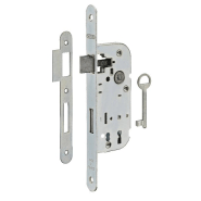 SERRURE ENCASTRABLE POUR PORTE D'INTÉRIEUR 1 TOUR Z/BR 1 CLÉ