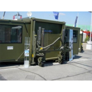 Shelter militaire à usage tactique ou logistique destiné aux armées
