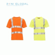T-shirt haute visibilité manches courtes homme en polyester - Avenue Payper - bandes réfléchissantes_0