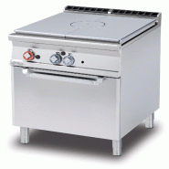 Table de cuisson à gaz avec four à gaz statique GN2/1. Flamme pilote. Dimensions 80x90 h90 cm. Modèle TPF-98G - 2007