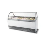 Vitrine à crèmes glacées froid ventilé pour chr, traiteurs, boulangeries, pâtisseries, marchands de glace et snacks -  millennium lx isa