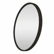 AQA Design Miroir mural en bois GENT noir L.100 P.3,5 H.100 MP05054 - noir Bois manufacturé MP05054
