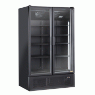 Armoire réfrigérée pour boissons noir 2 portes vitrées led 1200l - PTKG 1200B