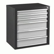 Armoire servante mammut 6 tiroirs - gris/anthracite Armoire servante mammut 6 tiroirs - gris/anthracite