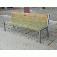 Banc public en bois - charrier bois flora