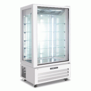 KLIMAITALIA Vitrine de pâtisseries ventilée. 4 LED. Dégivrage auto. Thermo num. T° 0°C/+10°C. Dim. 65x65x195 cm. VICTORIA65NFPWHITE - 4245