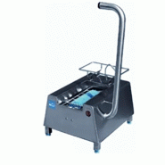 Lave-bottes électrique inox AISI 304 - brosse rotative - alimentation automatique de détergent Lave-bottes électrique inox AISI 304 - brosse rotative - alimentation automatique de détergent