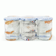 LE PARFAIT lot de 6 pots à confiture avec couvercles 385ml 900550 - orange 3039660022562