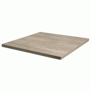 Plateau carré de table d'intérieur Tavola 70x70cm stratifé chêne fumé