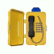Téléphone étanche Induphone IP66/67 avec avertisseur optique LED - Réf. : FRA0002
