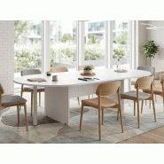 Table de réunion ovale Filippa livraison rapide