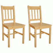 VidaXL Chaises à manger lot de 2 bois de pin Modèle Orion Vintage Plus - 241514