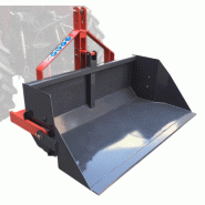 Benne de transport basculante 120 cm - 500 kg - Basculement mécanique - Pour tracteur - Attelage 3 points Torros TAGBM120