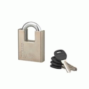 Cadenas à clé Quadra, acier, chantier, anse protégée acier, 60mm, 4 clés - THIRARD - gris 3150260955231 Cadenas à clé Quadra, acier, chantier, anse protégée acier, 60mm, 4 clés - THIRARD - gris 3150260955231