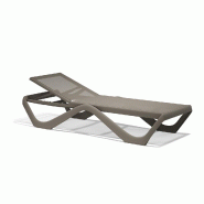 Chaise longue design LOVE - gris