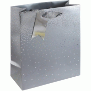 Clairefontaine Lot de 6 Sac cadeau Pluie d'étoiles, moyen format (21,5x10,2x25,3 cm), papier 210 g/m², anses ruban assorties - 5033601004790