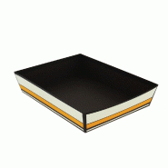 Corbeille carton rectangle "Vogue" 36x27x7cm - par 30