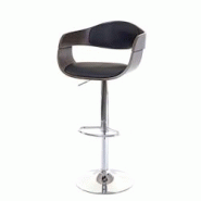 Décoshop26 - Tabouret de bar chaise haute en bois design rétro synthétique noir cadre bois 04_0005237 - noir 3000122832692 Décoshop26 - Tabouret de bar chaise haute en bois design rétro synthétique noir cadre bois 04_0005237 - noir 3000122832692