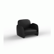 Fauteuil lounge in & out PEZZETTINA - noir