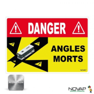 Panneaux alu haute visibilité marquage obligatoire angles morts pour bus - PNGALHV-NV06/BDAM Panneaux alu haute visibilité marquage obligatoire angles morts pour bus - PNGALHV-NV06/BDAM