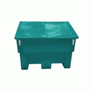 PLAST'UP ROTOMOULAGE Coffre de rangement 300l + grenouillères - BUTTERFLYGREEN - bleu 0637962082814