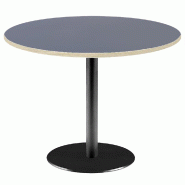 RestooTab - Table Rome XL Ø120cm bleu fes fenix chants couleur bois - bleu Bois manufacturé TB-ROMXL-R120M-BL.FES-BOI