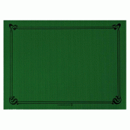 Set de table en pure cellulose 48g/m2 vert sapin avec liseré 31x43cm - par 2000