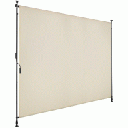 Tectake Store banne TAIJA avec manivelle - 200 x 310 cm, beige - 406158 - beige multi-matériau 406158
