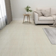 Vidaxl planches de plancher autoadhésives 55 pcs pvc 5,11 m² crème 324659