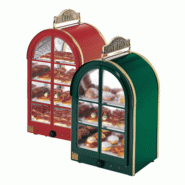Vitrine chauffante - acier inoxydable - 3 étagères - jusqu'à 90°C - 600W 230V Vitrine chauffante - acier inoxydable - 3 étagères - jusqu'à 90°C - 600W 230V