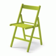 Yelloo - Chaise pliante LIBRO Couleur VERTE Pliante peu encombrante Bois de hêtre massif - vert Bois massif 945 Yelloo - Chaise pliante LIBRO Couleur VERTE Pliante peu encombrante Bois de hêtre massif - vert Bois massif 945