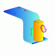 Ancrage permanent en Z - longueur 150 pour potelet de type PFCL - Réf. PS2150L
