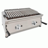Barbecue à gaz de 70 cm en pierre volcanique avec grille en acier inoxydable réglable en 3 hauteurs - 3666964188573 Barbecue à gaz de 70 cm en pierre volcanique avec grille en acier inoxydable réglable en 3 hauteurs - 3666964188573