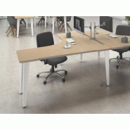 Bureau d'angle professionnel Evidence - compact, symétrique, plateau 160x160 ou 140x140, bois mélaminé, électrification, garanti 3 ans Bureau d'angle professionnel Evidence - compact, symétrique, plateau 160x160 ou 140x140, bois mélaminé, électrification, garanti 3 ans