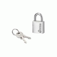 Cadenas à clé, bagage, 20mm, alu, anse acier nickelé, 2 clés - SP - gris 3150268241206 Cadenas à clé, bagage, 20mm, alu, anse acier nickelé, 2 clés - SP - gris 3150268241206