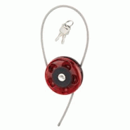 Cadenas à clé, intérieur, câble enrouleur, intérieur, inox, gainé PVC, Ø0.75m, 2 clés - Serrurerie de Picardie - gris 3150268710023 Cadenas à clé, intérieur, câble enrouleur, intérieur, inox, gainé PVC, Ø0.75m, 2 clés - Serrurerie de Picardie - gris 3150268710023
