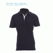 Polo de travail homme manches courtes en coton - Chic Payper - 100% coton, style chemise avec poche et boutons-pression_0