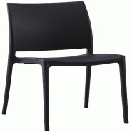 Décoshop26 - Chaise empilable design en plastique couleur noir résistant aux UV – jardin terrasse et intérieur 10_0007894 - noir 3000266359857