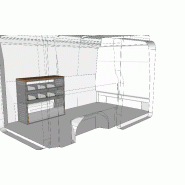 Etabli v1 passage de roue l.1016 x h.900 - u161130