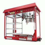 Machine à pop-corn professionnelle Maxima 150 g, avec vitrine chauffante - 1700 W