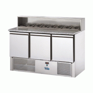 Mini Table à pizza Dessus granit 3 portes 408L SOFRACOLD Sofraca