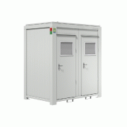 Module sanitaire : Wc et douche au choix SANIBOX8 DOUBLE WC RAL personnalisé Module sanitaire : Wc et douche au choix SANIBOX8 DOUBLE WC RAL personnalisé
