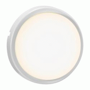 Nordlux Applique murale luminaire CUBA Energy Round Matière plastique Blanc H.  IP54 -Extérieur - blanc 5704924001888