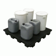 Plateforme en rétention PE Eco-conçue ht 150 mm - vol. 180 l - Polyéthylène recyclé - Charge 1000 kg