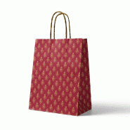 Sac LuxOr poignées torsadées or 24x12x32cm - par 50