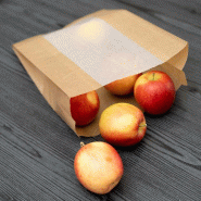 Sachet primeurs kraft fenêtre cristal 3 kg - par 500