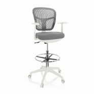 Siège technique / Tabouret technique TOP WORK 108 W Tissu maille/Tissu gris hjh OFFICE - gris polyester 760009