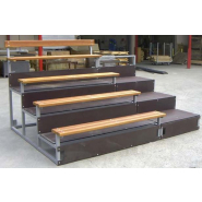 Tribune mobile 4 rangs