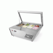 Vitrine de table réfrigérée 8xGN1/6 négative 77L HENDI
